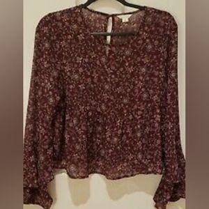 Aeropostale long sleeve crop top - size L -